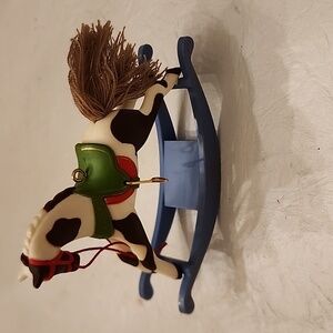 Hallmark vintage 1985 Rocking horse ornament